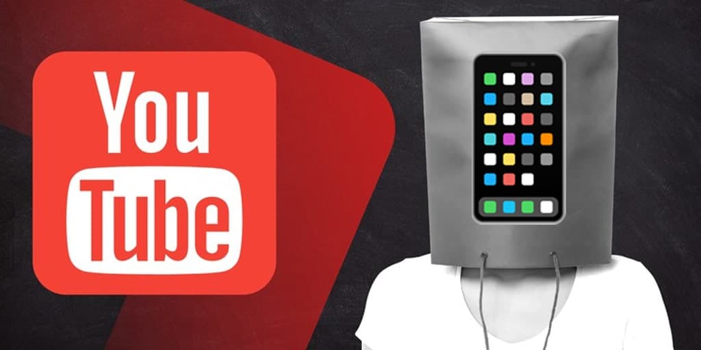 Content image showing faceless YouTube creator