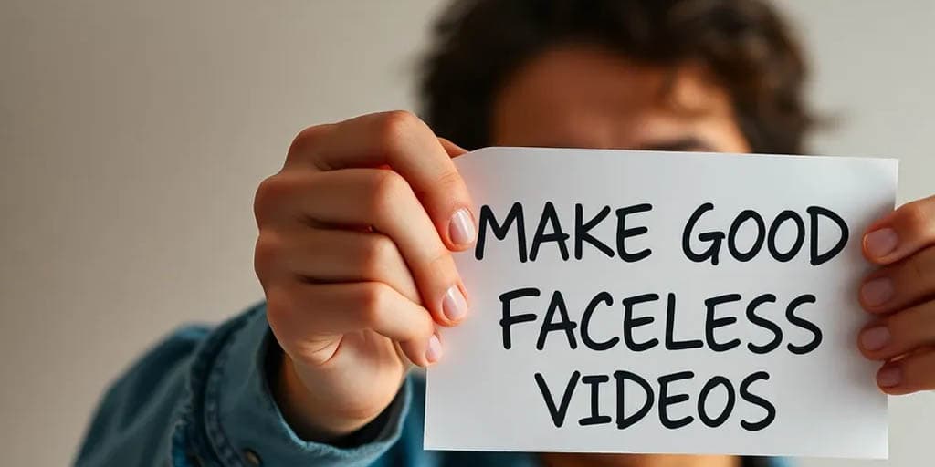 How to make good faceless videos